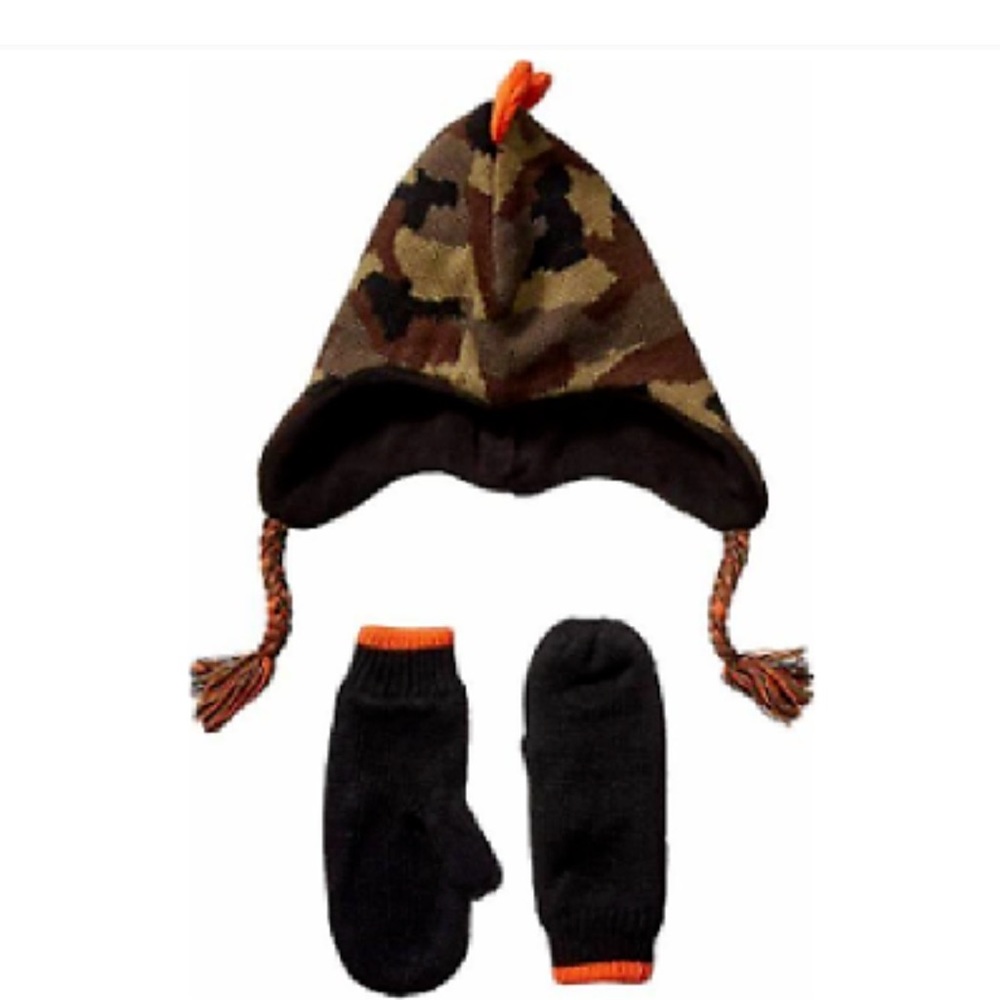 Spotted Zebra Hat & Glove set